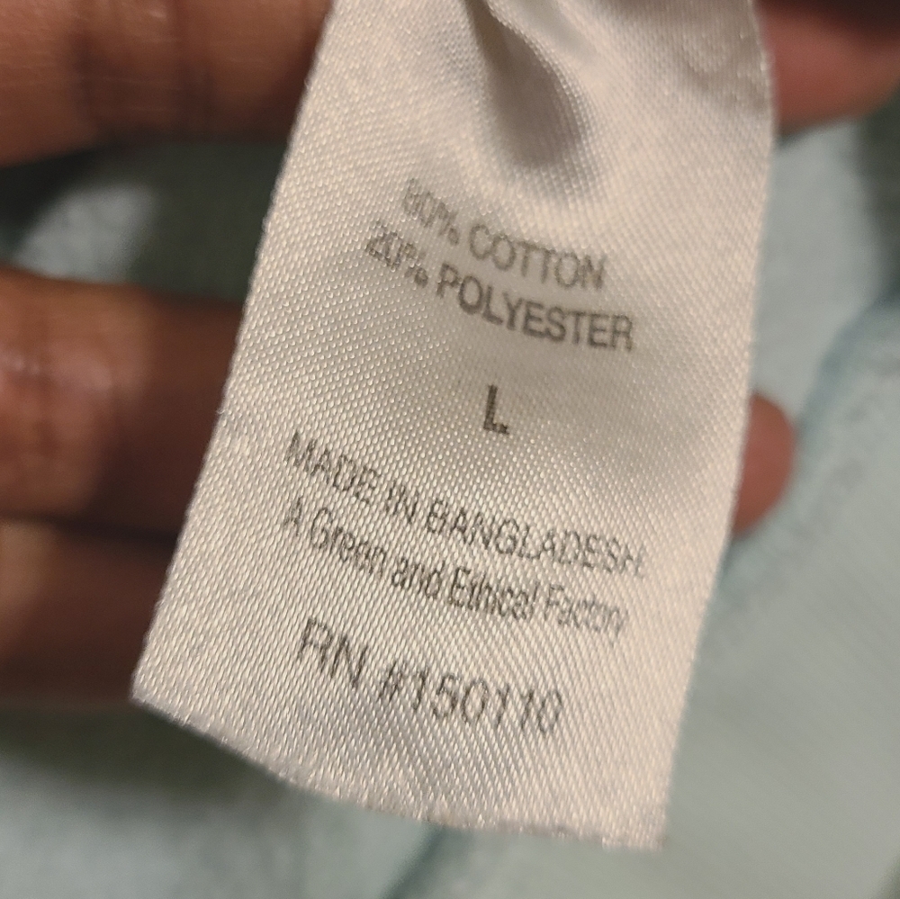 Peloton | Women's Sky Blue/Light Teal Crewneck Graphic Sweatshirt (Size Large) - Picture 5 of 13